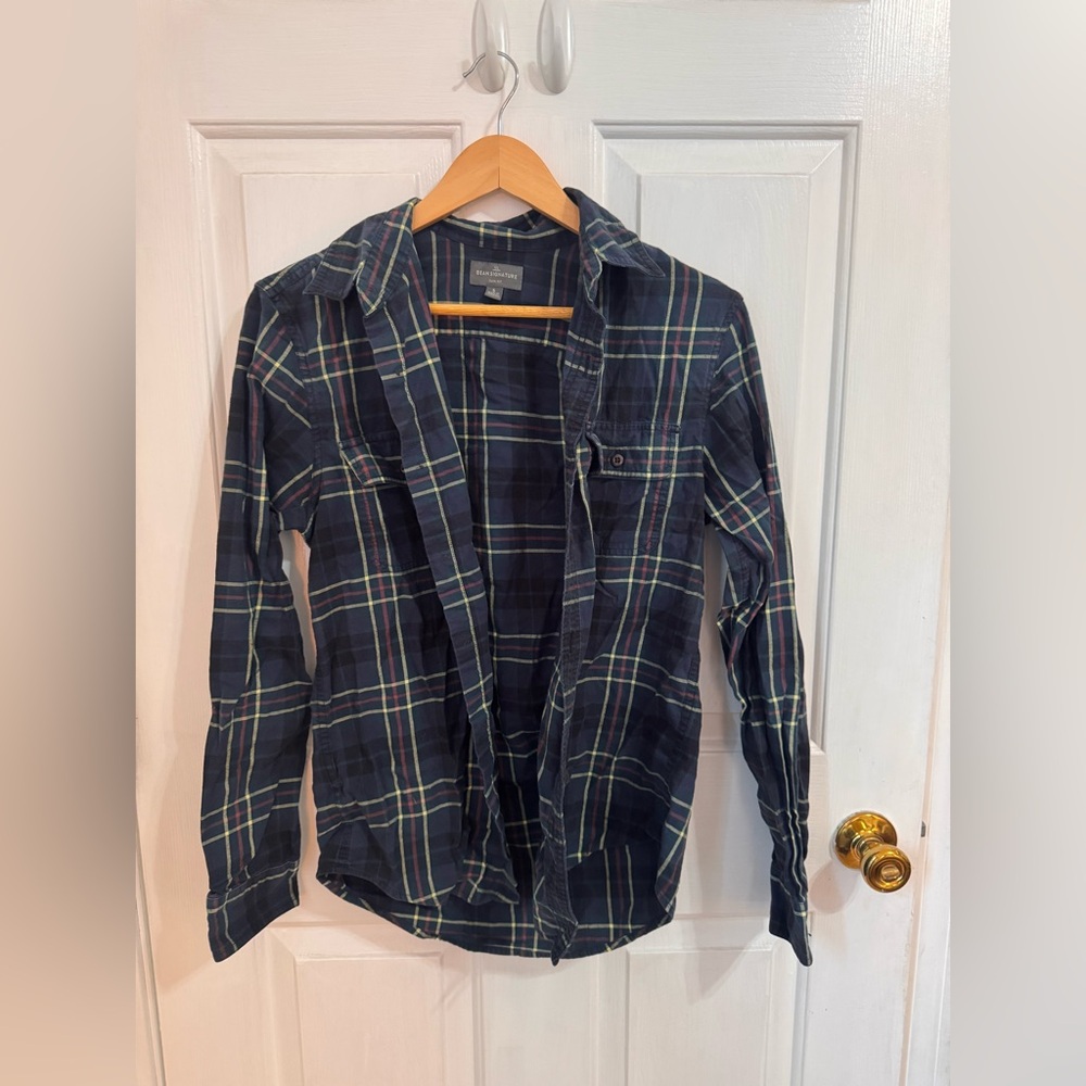 L.L. Bean Signature Plaid Shirt (Size S)